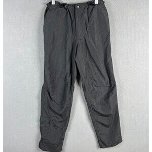 Vintage BUM Equipment Windbreaker Pants Mens Small Black Baggy Nylon Cargo Y2K
